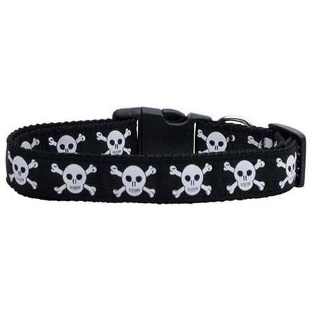 UNCONDITIONAL LOVE Skulls Nylon Ribbon Dog Collars Medium UN805136